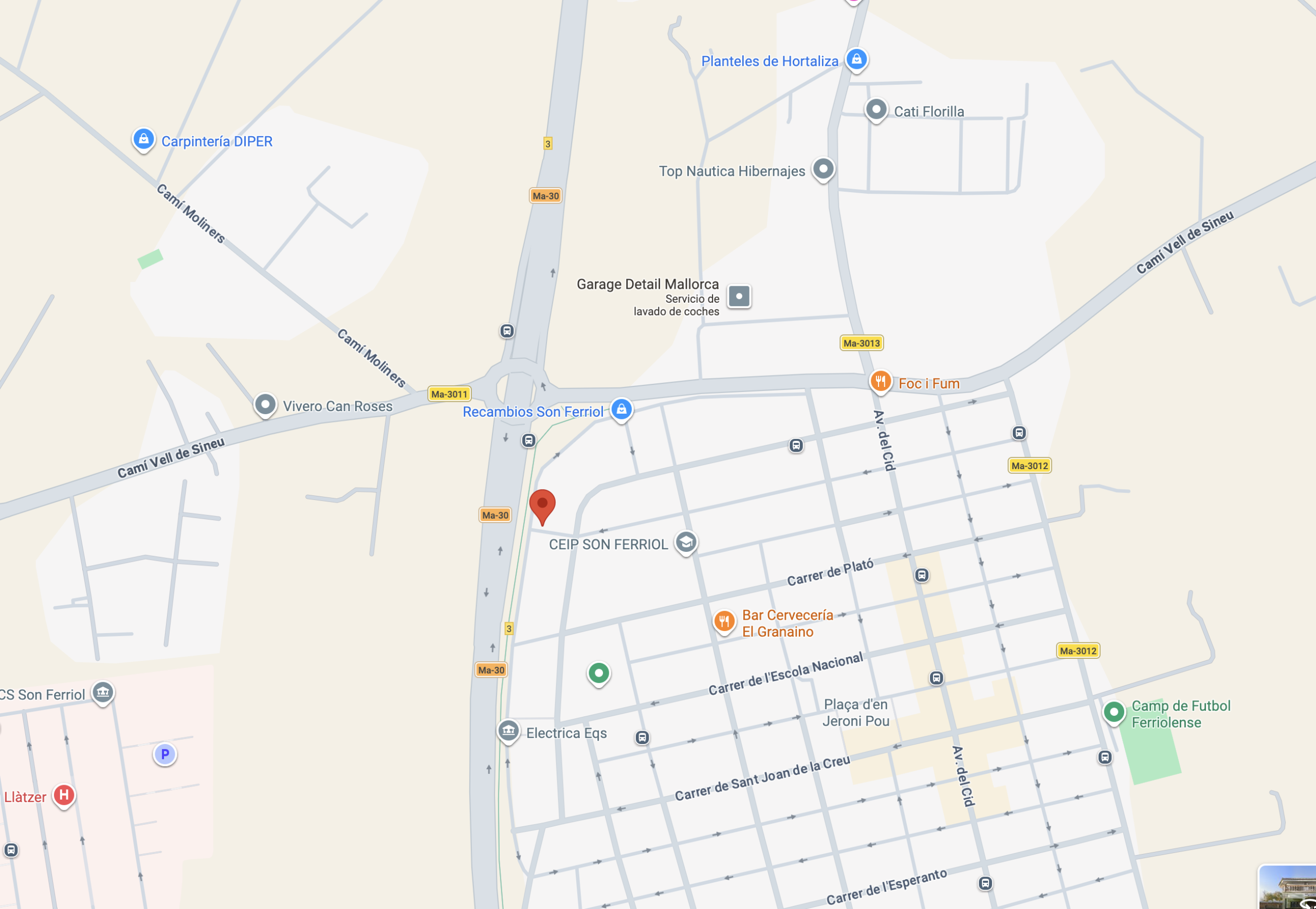 Mapa de ubicación de Neurosenda